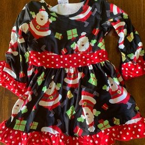 Toddler girl Christmas Santa dress